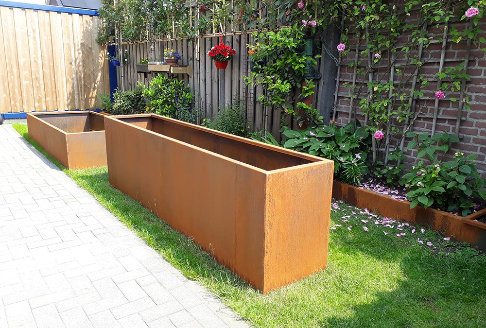 Cortenstaal plantenbakken Deurne – Rusty Metal